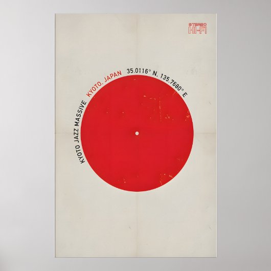 Poster Conception d'affiche originale de Kyoto Jazz Massi (Devant)