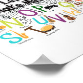 Poster Conception d'alphabet mignon pour enseignant de mu (Coin)