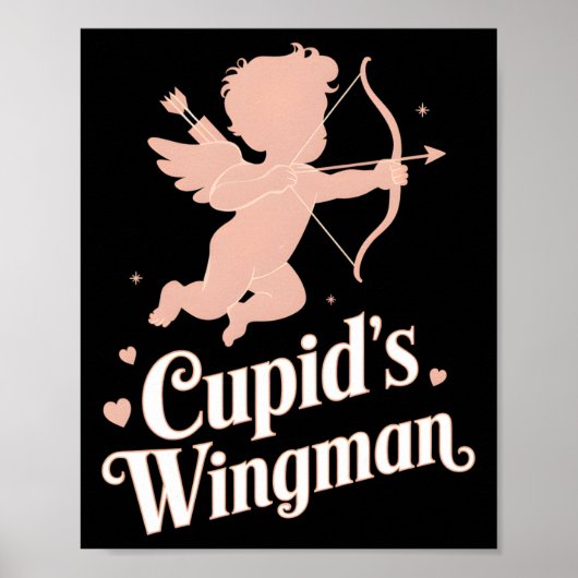 Poster Conception d'ange drôle de la Saint-Valentin pour (Devant)