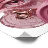 Poster Conception d'ART ABSTRAIT argent tendance (Coin)