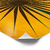 Poster Conception d'art abstrait géométrique du milieu du (Coin)