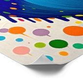 Poster Conception d'art animalier abstrait expressif colo (Coin)