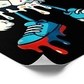 Poster Conception d'art de rue cool main de paix Ll footb (Coin)