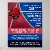 Poster Conception de basket-ball, Cours d'entraînement de (Devant)