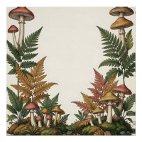 Conception de bordure botanique de fougère de cham