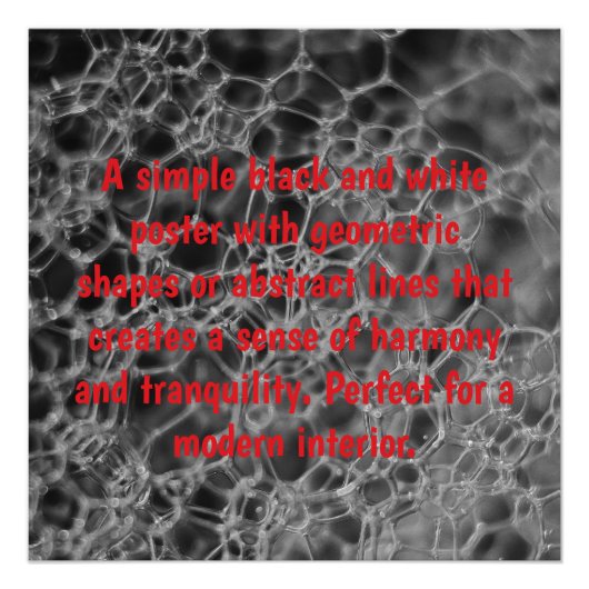 Poster Conception de bulles grises (Devant)