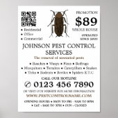 Poster Conception de cafards, Lutte antiparasitaire Publi (Devant)