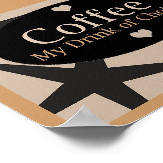 Poster Conception de café unique (Coin)