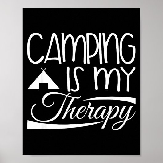 Poster Conception de camping-car - le camping est ma thér (Devant)