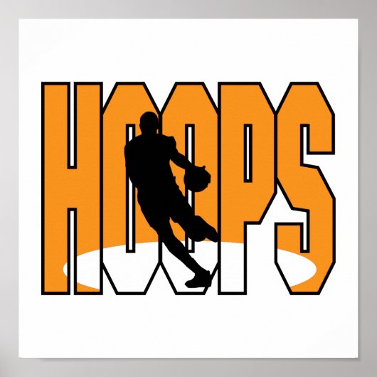 Poster conception de cerceaux de basket (Devant)