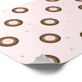 Poster Conception de cercle moderne marron et rose (Coin)
