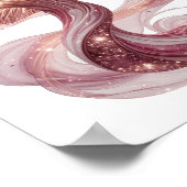 Poster Conception de champignons magiques rose vif (Coin)