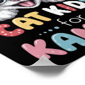 Poster Conception De Chat Joueuse Pour Enfants (Coin)