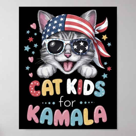 Poster Conception De Chat Joueuse Pour Enfants (Devant)