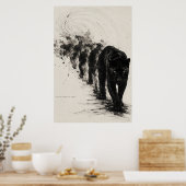 Poster Conception de chat noir Shadow Walker (Cuisine)