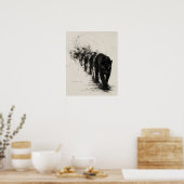 Poster Conception de chat noir Shadow Walker (Cuisine)