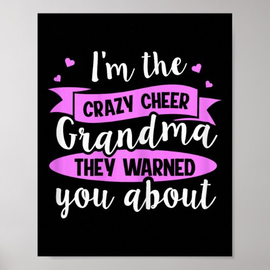Poster Conception de cheerleading pour une grand-mère che (Devant)