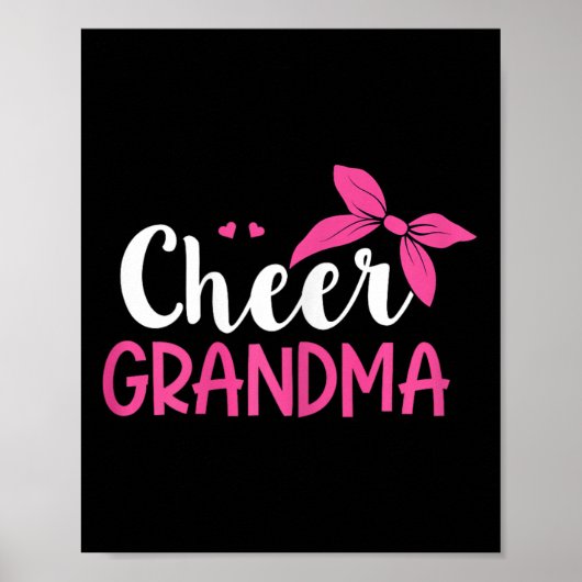 Poster Conception de cheerleading pour une grand-mère che (Devant)