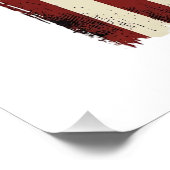 Poster Conception de chemise de citation de drapeau vinta (Coin)