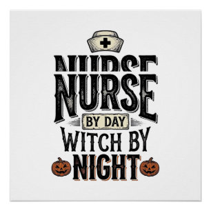 Poster Conception de chemise Halloween Sorcière de nuit I