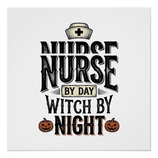 Poster Conception de chemise Halloween Sorcière de nuit I (Devant)