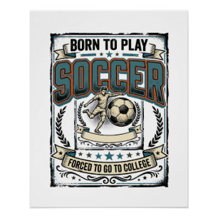Poster Conception de chemise universitaire de football vi