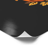 Poster Conception de chien de citrouille de Beagle Hallow (Coin)