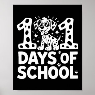 Poster Conception de chien d'un jour d'école pour les enf