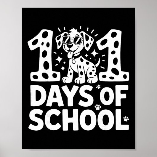 Poster Conception de chien d'un jour d'école pour les enf (Devant)