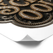 Poster Conception de citation Crisp Gold OLD SCHOOL (Coin)