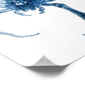 Poster Conception de citation d'araignée d'eau argentée E (Coin)