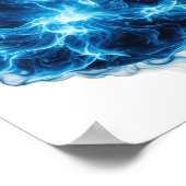 Poster Conception de citation de boule de feu bleue vibra (Coin)