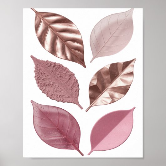 Poster Conception de citation de mode feuille d'argent em (Devant)