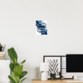 Poster Conception de citation d'yeux bleus argentés spiri (Bureau à domicile)