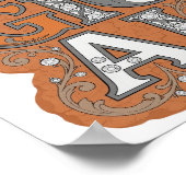 Poster Conception de citation MAGIQUE Orange Cool (Coin)