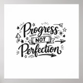 Poster Conception de citation motivationnelle de progrès (Devant)