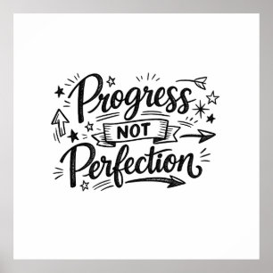 Poster Conception de citation motivationnelle de progrès