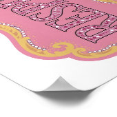 Poster Conception de citation RESPECT rose accrocheuse (Coin)