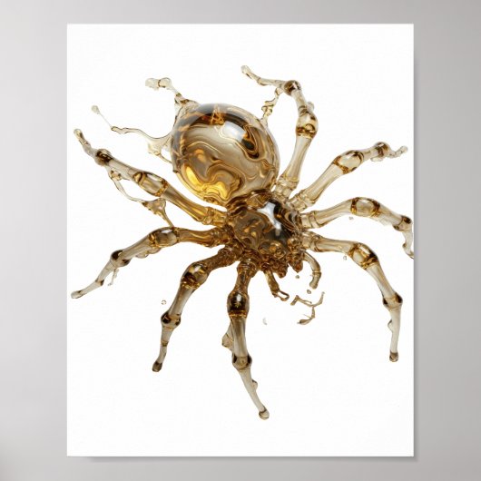 Poster Conception de citation Sharp Gold GOLDEN SPIDER (Devant)