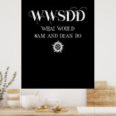 Poster Conception de citation WWSDD avec symbole de solei (Cuisine)