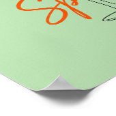 Poster Conception de cocktail Aperol Spritz (Coin)