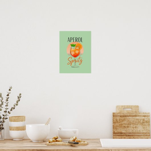 Poster Conception de cocktail Aperol Spritz (Cuisine)