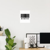 Poster conception de code-barres nympho (Bureau à domicile)
