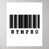 Poster conception de code-barres nympho (Devant)