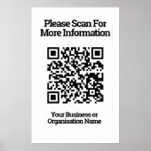 Poster Conception de code QR information (Devant)