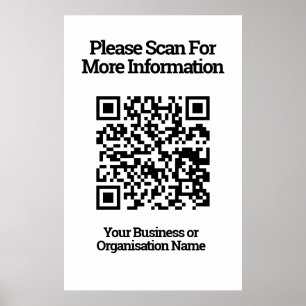 Poster Conception de code QR information