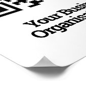 Poster Conception de code QR information (Coin)