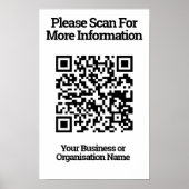 Poster Conception de code QR information (Devant)