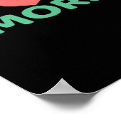 Poster Conception de cœur de typographie minimale Je t'ai (Coin)