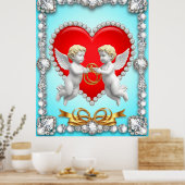 Poster Conception de cœur romantique (Cuisine)